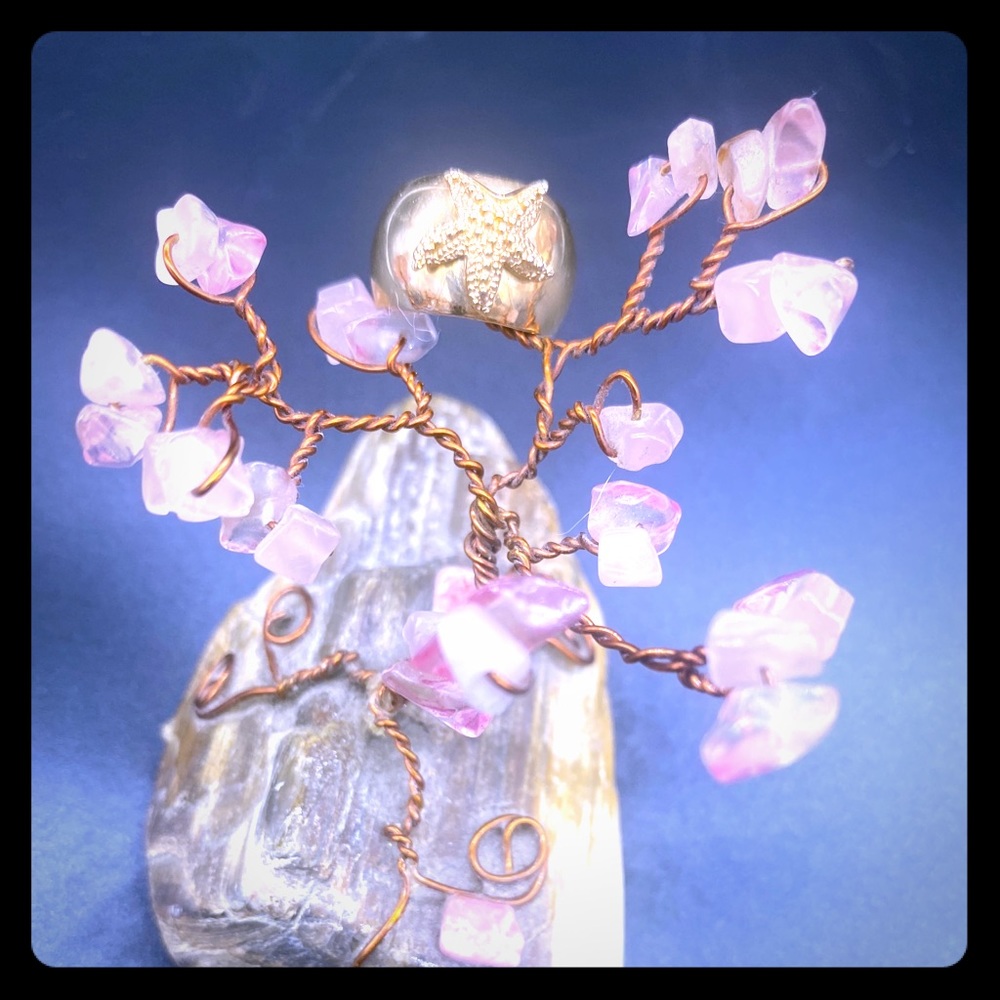 Sarah Coventry starfish ring! Vintage Sz 7 adj.